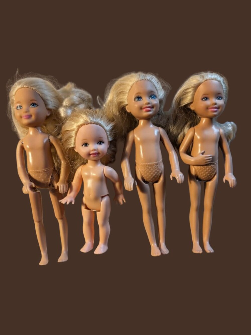 BOGO Bundle of 4 Barbie Chelsea and Kelly Dolls